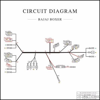 BAJAJ BOXER Motorcycle Electric Cables Harness Wires for Optimal Performance