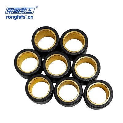 Black Paint Motorcycle Refit Spare Parts Accessaries Rubber Flyball 16g Variator Rollers Pulley Weight 26x15